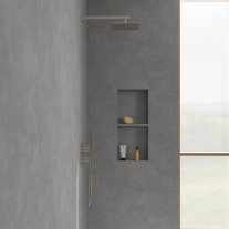Cap de duș Villeroy&Boch, Universal Showers, pătrat, 25 x 25 cm, brushed nickel